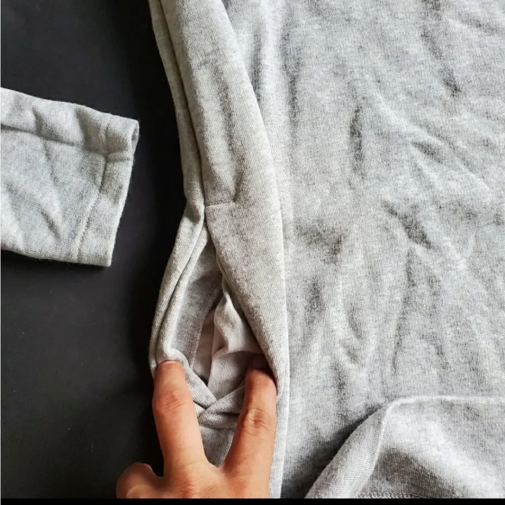 J.crew Grey high cowel neck Dress